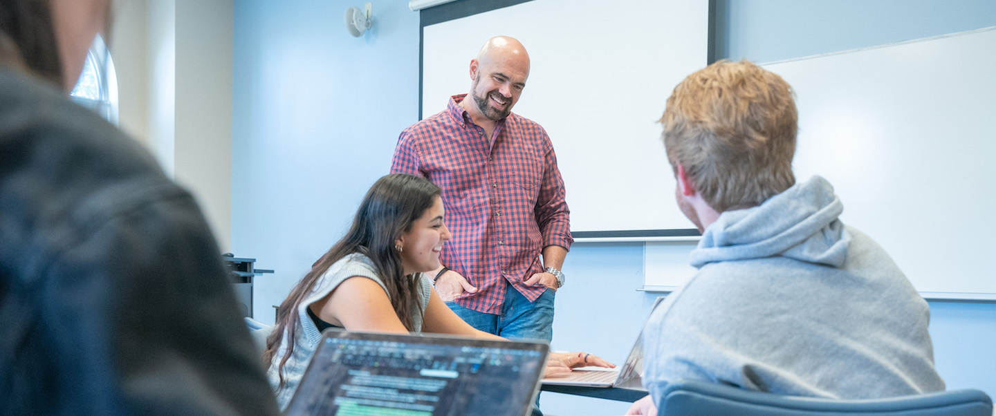 Students in corporate comms class at Belmont University 