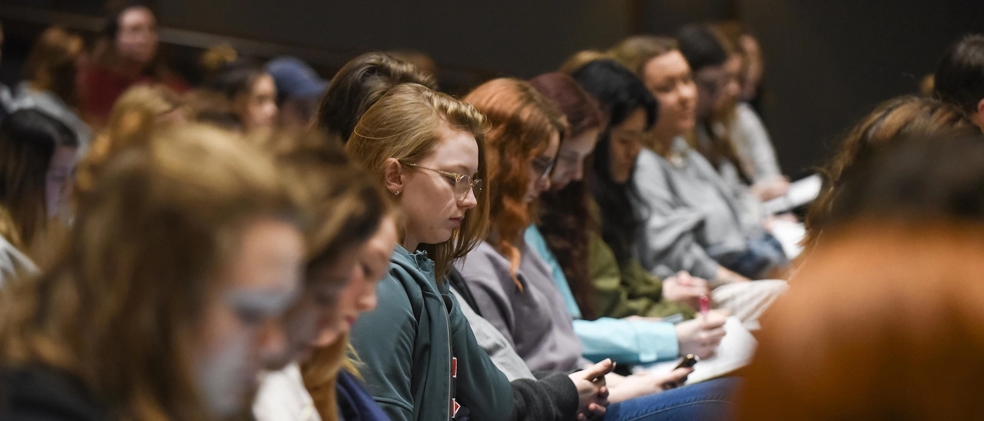 students sitting in seminar