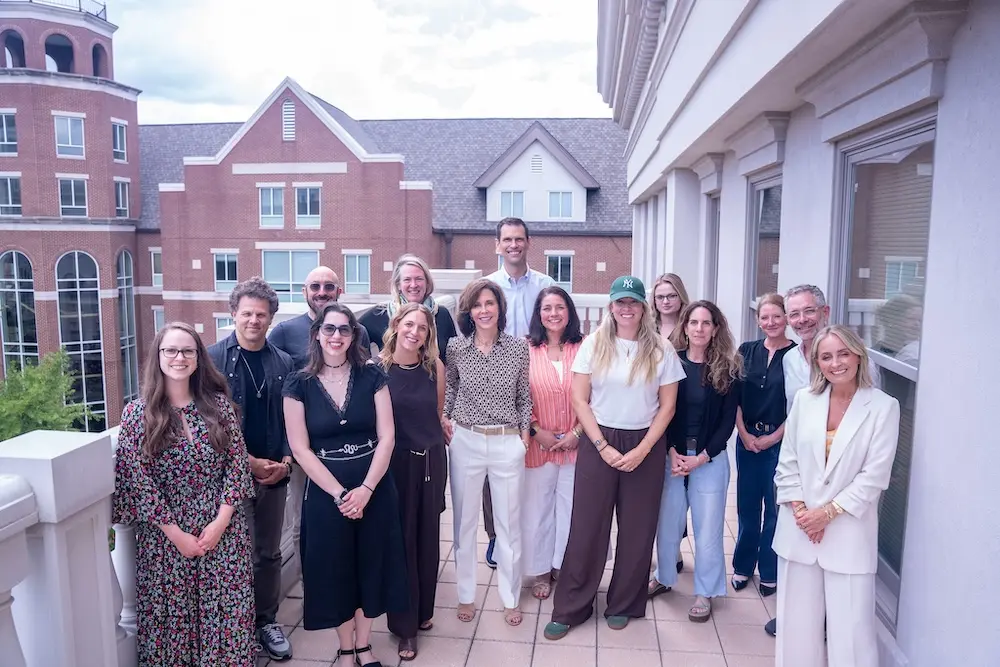 Carroll with a group at a workshop through the Center for Mental Health in Entertainment