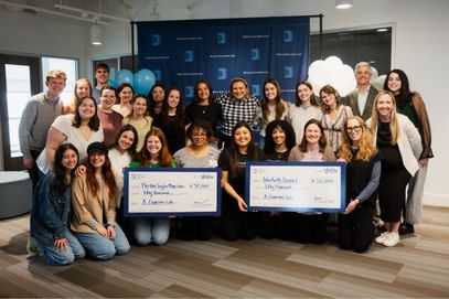 Checks given to grant winners for A Generous Life