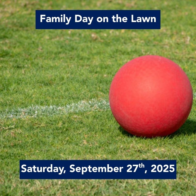 Kickball on a field with invitation.