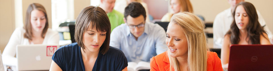 Students studying