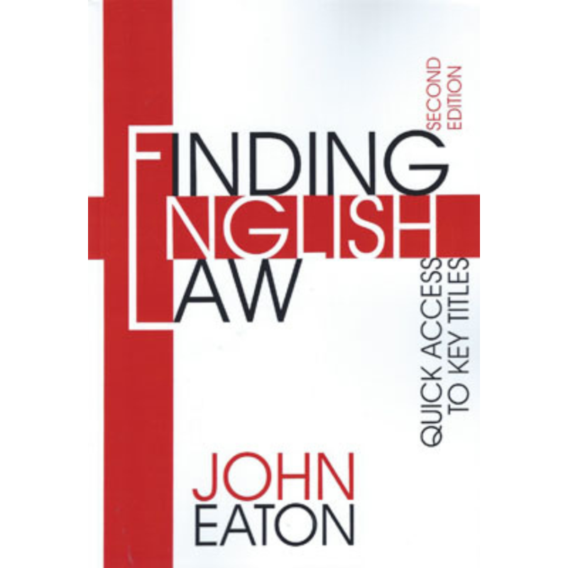 Cover Art Finding English Law: Quick Access to Key Titles