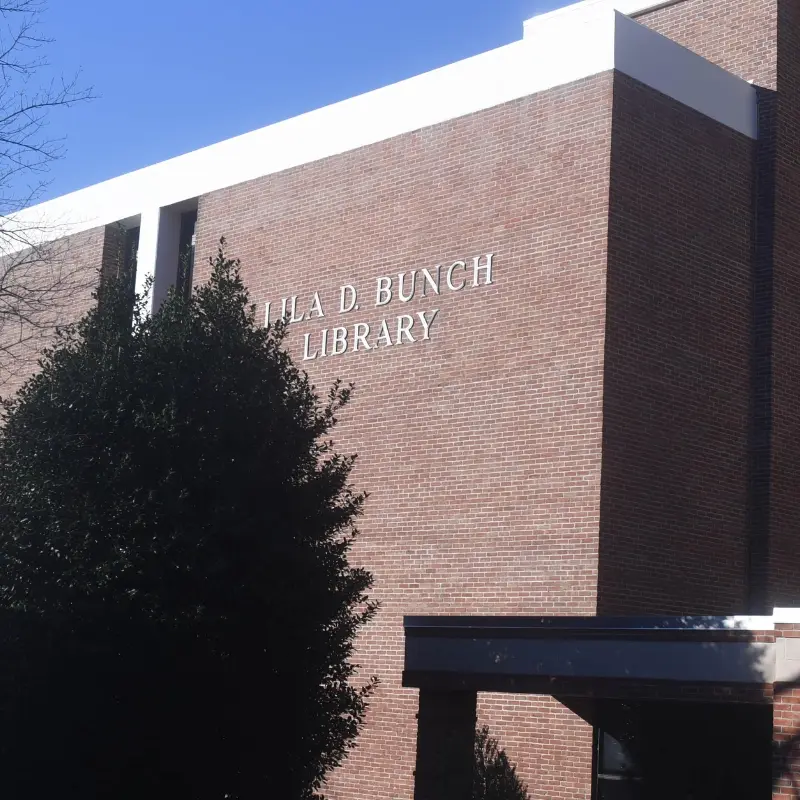 first floor of the Lila D. Bunch Library