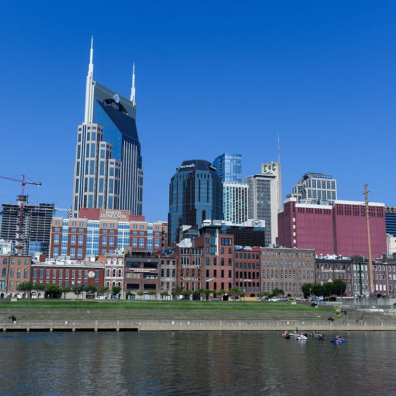 Nashville Skyline on a sunny day