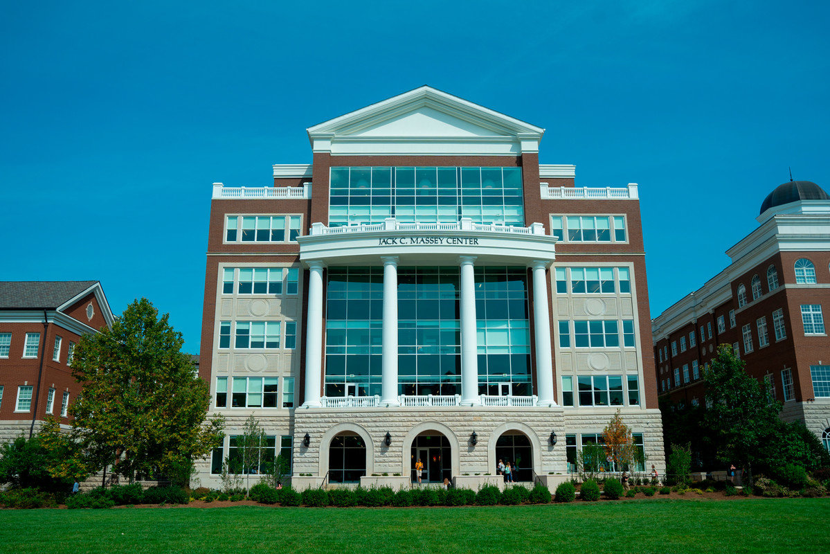 Front view of the Jack C. Massey Center
