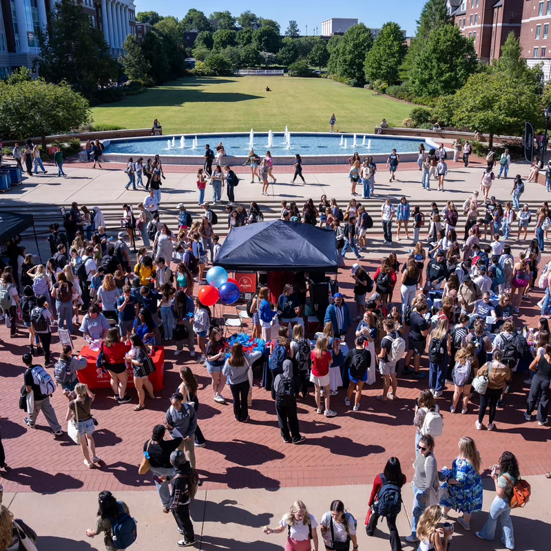 Students in Freedom Plaza