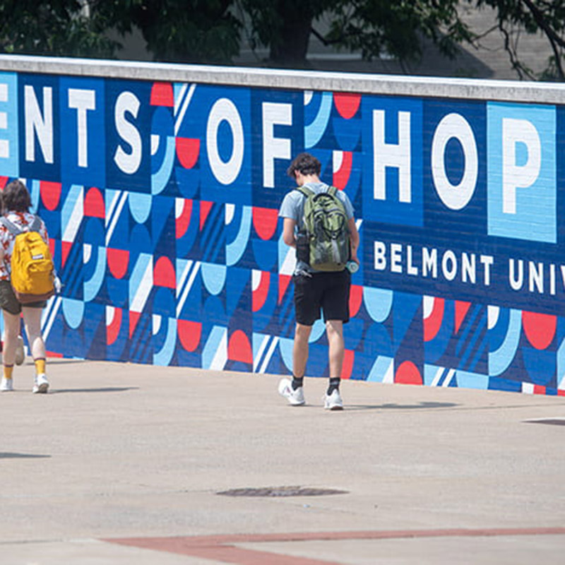 Agents of Hope mural on Belmont's campus