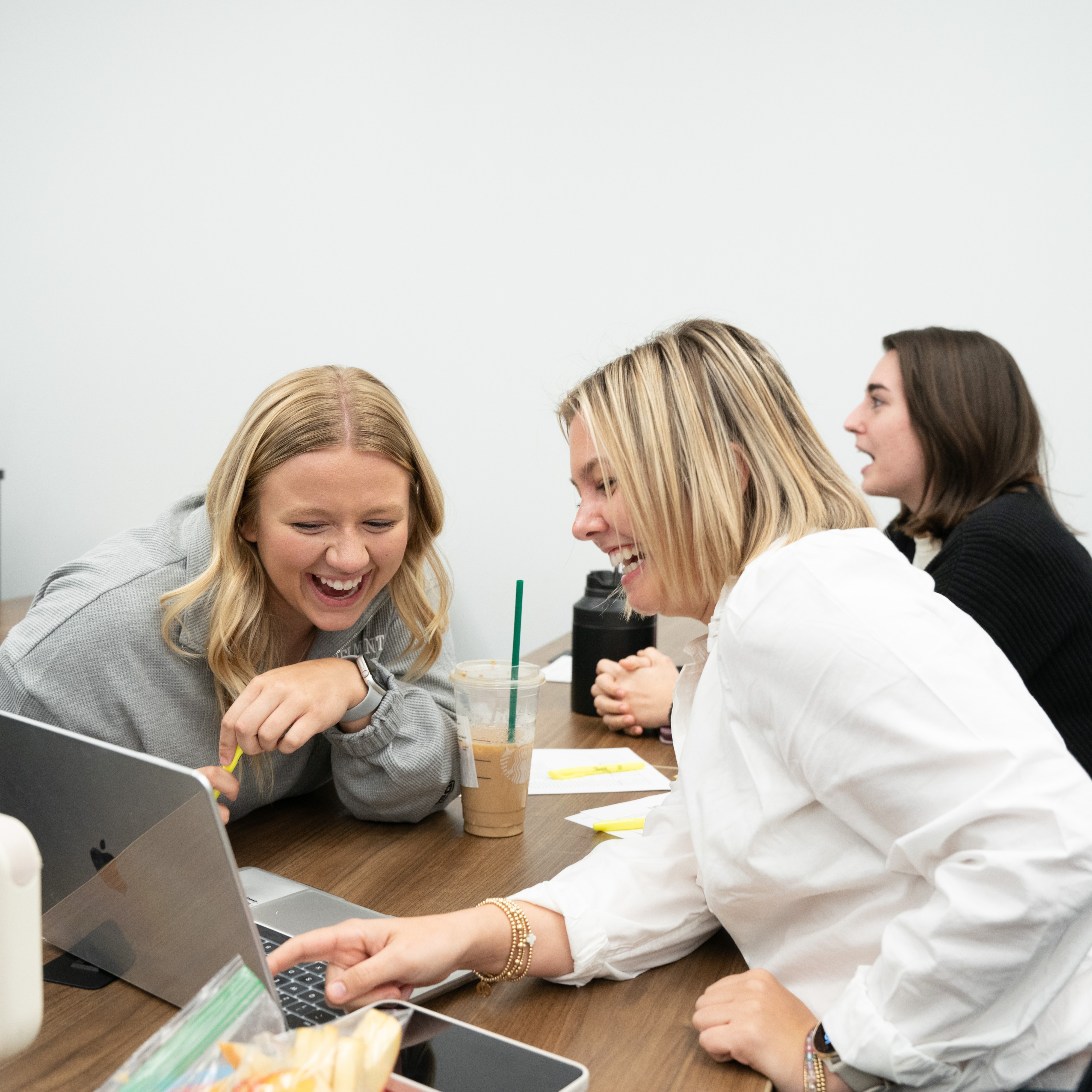 MHC students collaborating during class