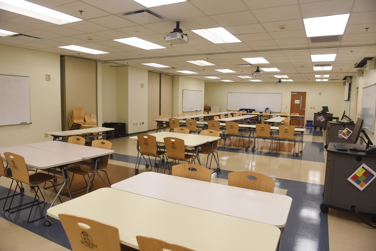 Potter and Patton classrooms in basement