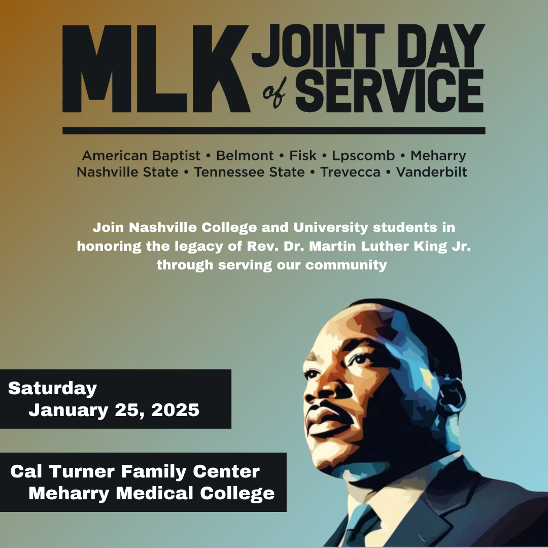 MLK JDOS promo flyer with participating colleges, logo, and date of event