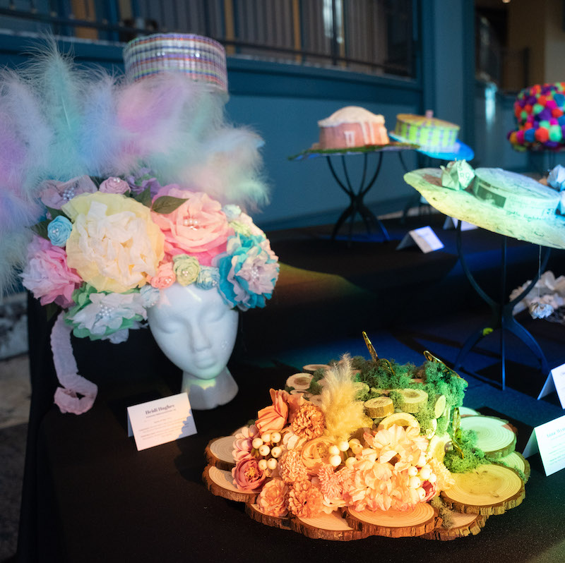 Minnie Pearl inspired hats on display