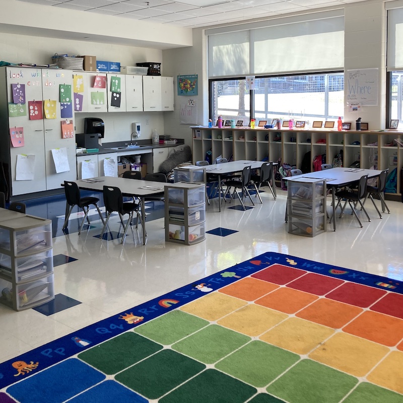 empty classroom