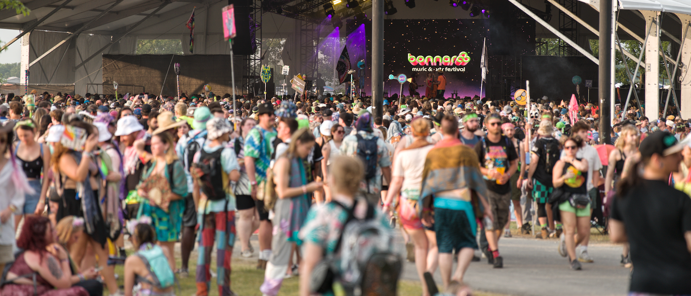 Crowd at bonnaroo music and arts festival