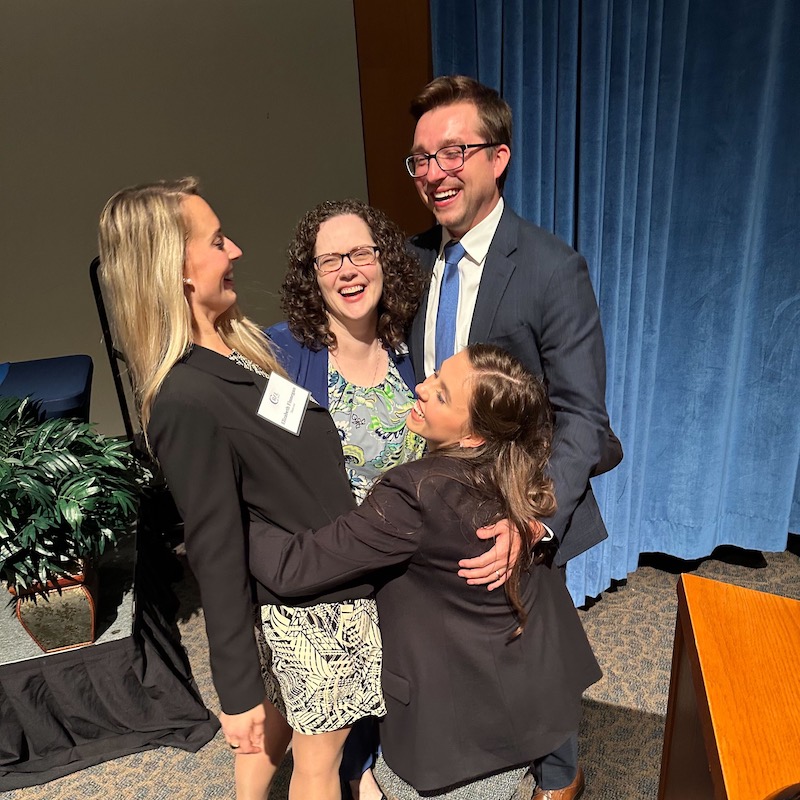 Elizabeth Finnegan, Professor Amy Moore, Ben Tandy, Kealy Welage