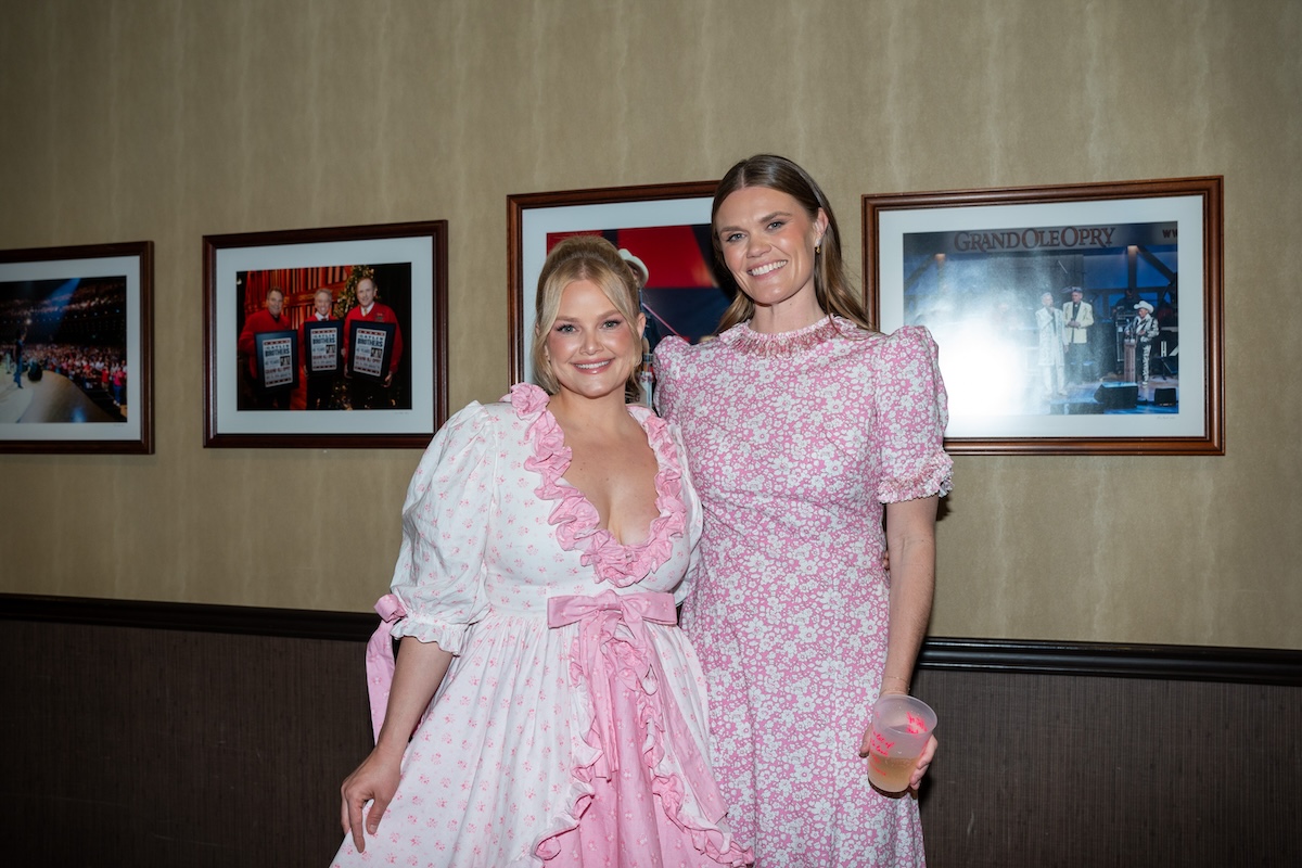 Hailey Whitters and Nicolle Galyon backstage