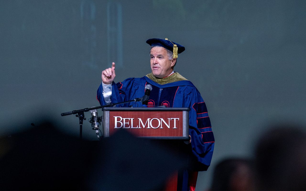 Provost David Gregory at 2024 Opening Convocation at Belmont