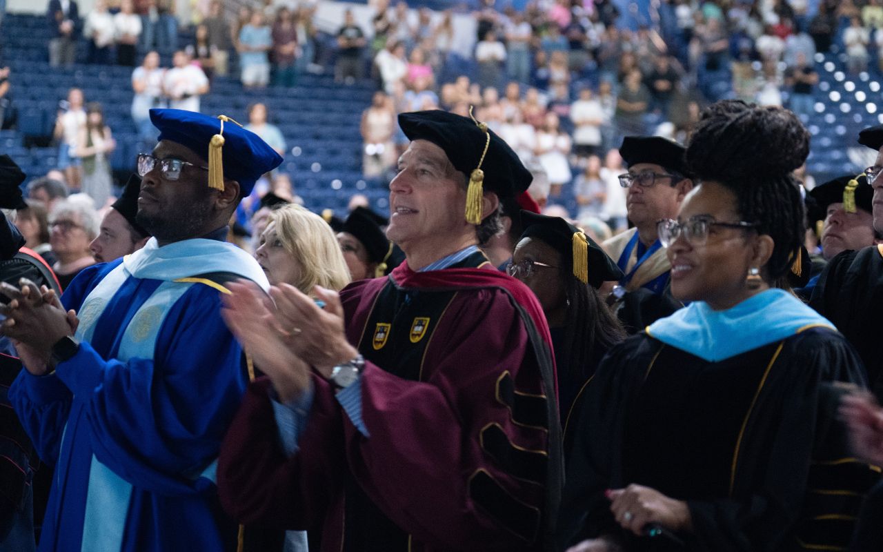 Belmont faculty and staff at 2024 Opening Convocation at Belmont