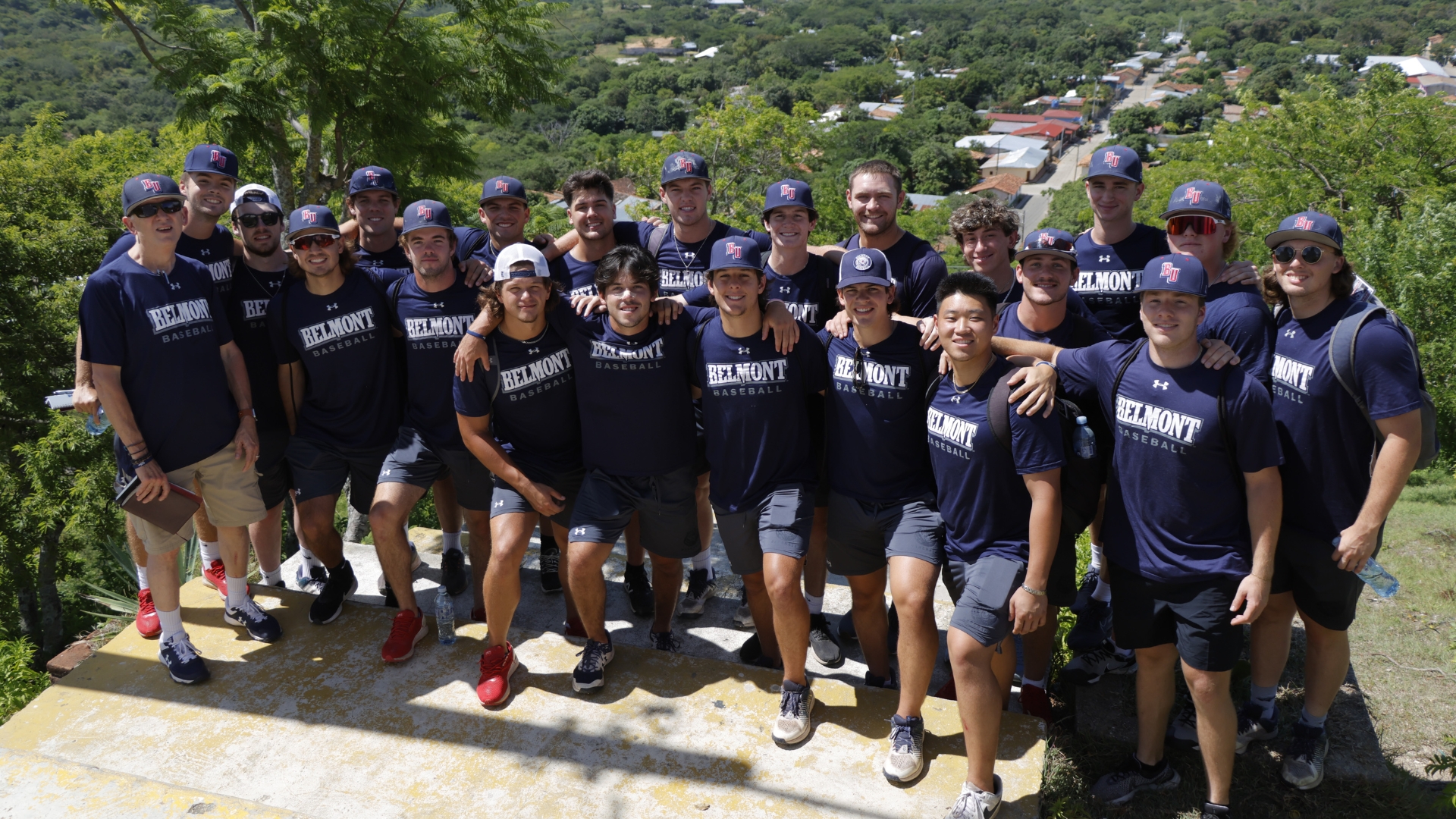 Belmont baseball in Nicaragua on a service trip