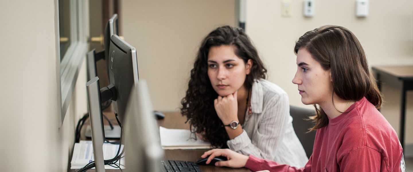 Computer science students at Belmont