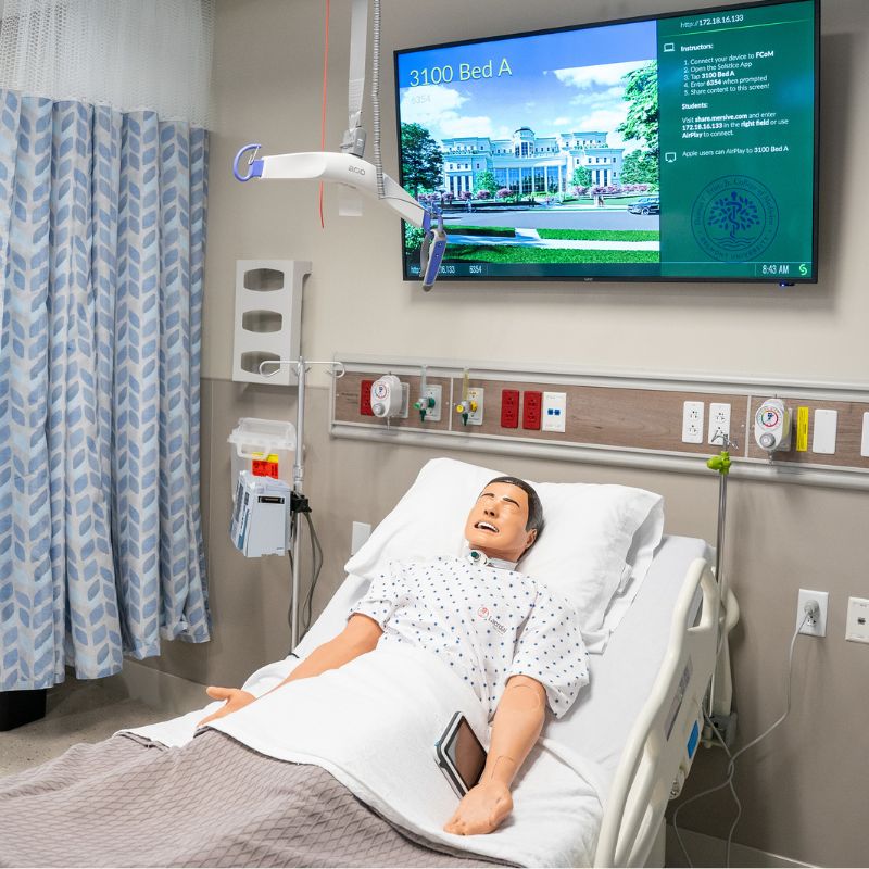 A manikin in the Simulation Center