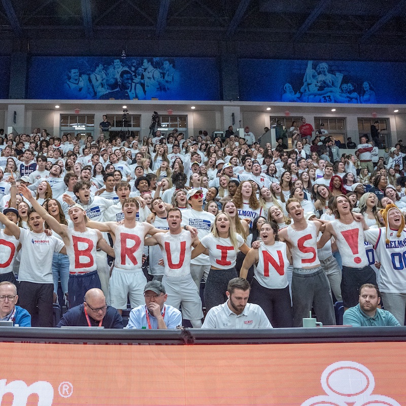 MOB section at the Dec. 6, 2023 game. Photo by Sam Simpkins