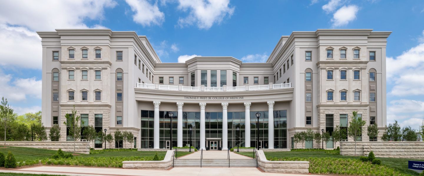 Front of the Thomas F. Frist, Jr. College of Medicine