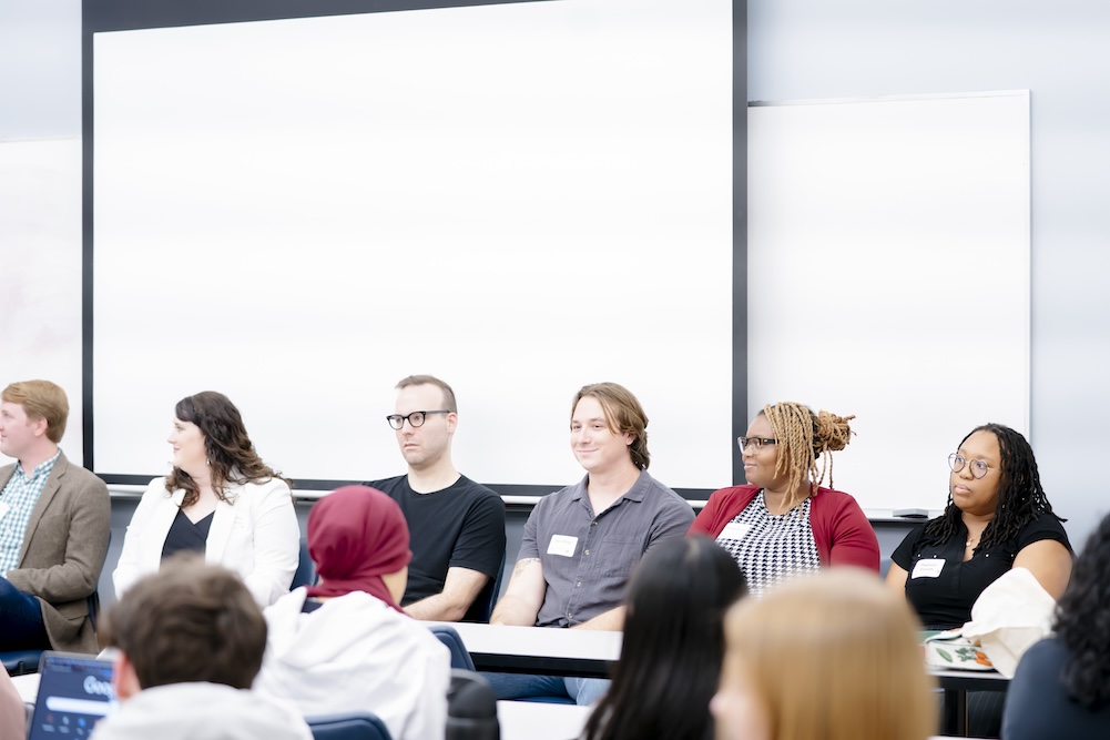 Panelists at career day