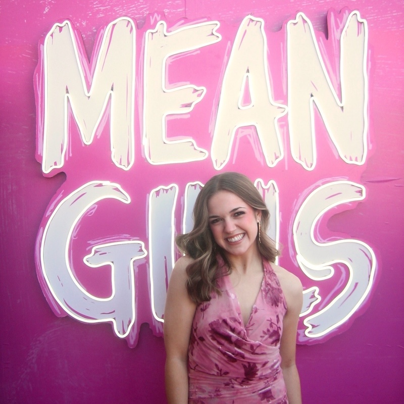Yeomans in front of Mean Girls Sign
