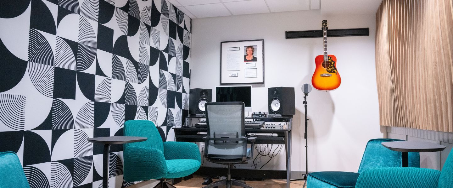 Songwriting room at 38 Music Square East