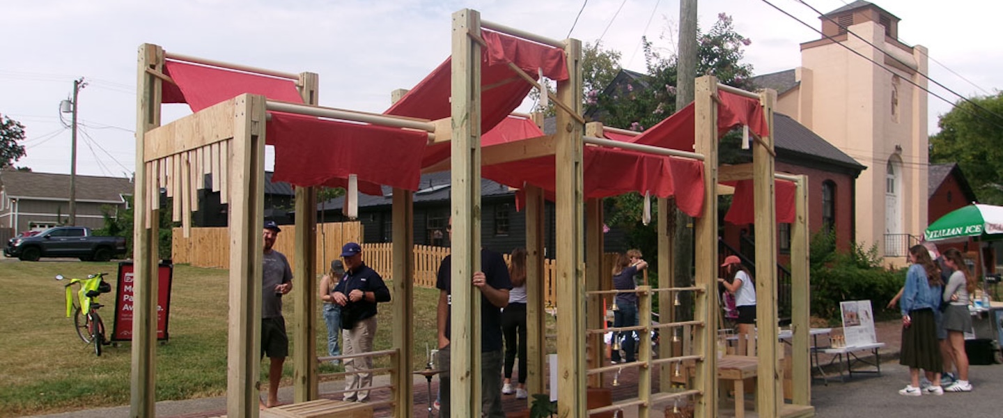 Belmont students' winning parklet