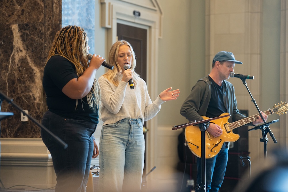 chapel service at Belmont