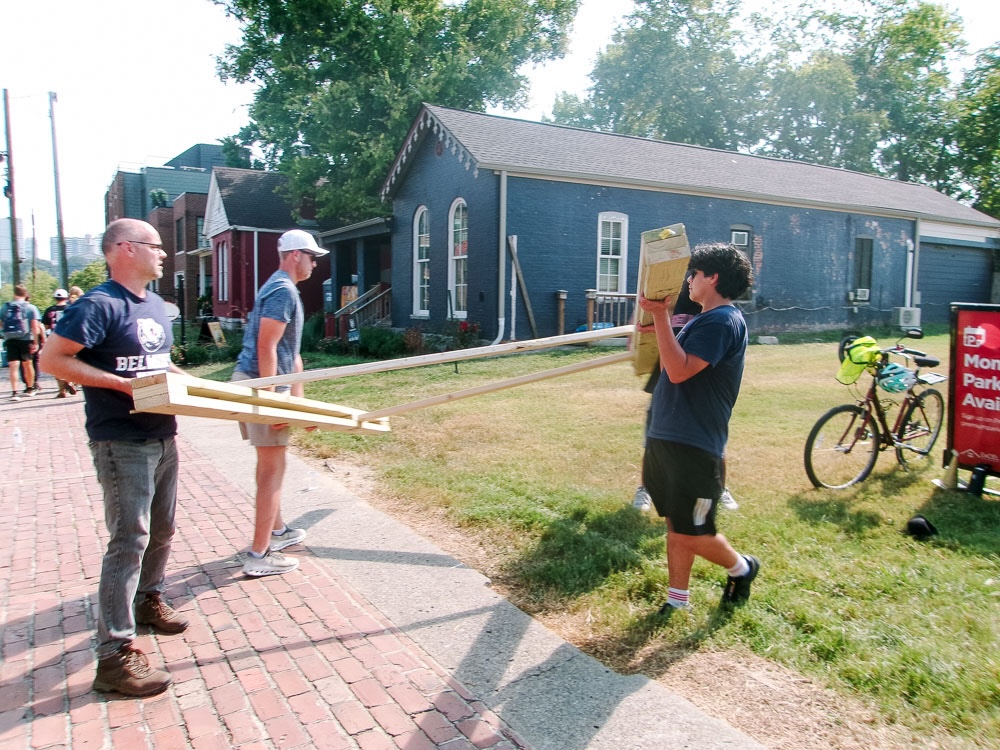 students building in Germantown