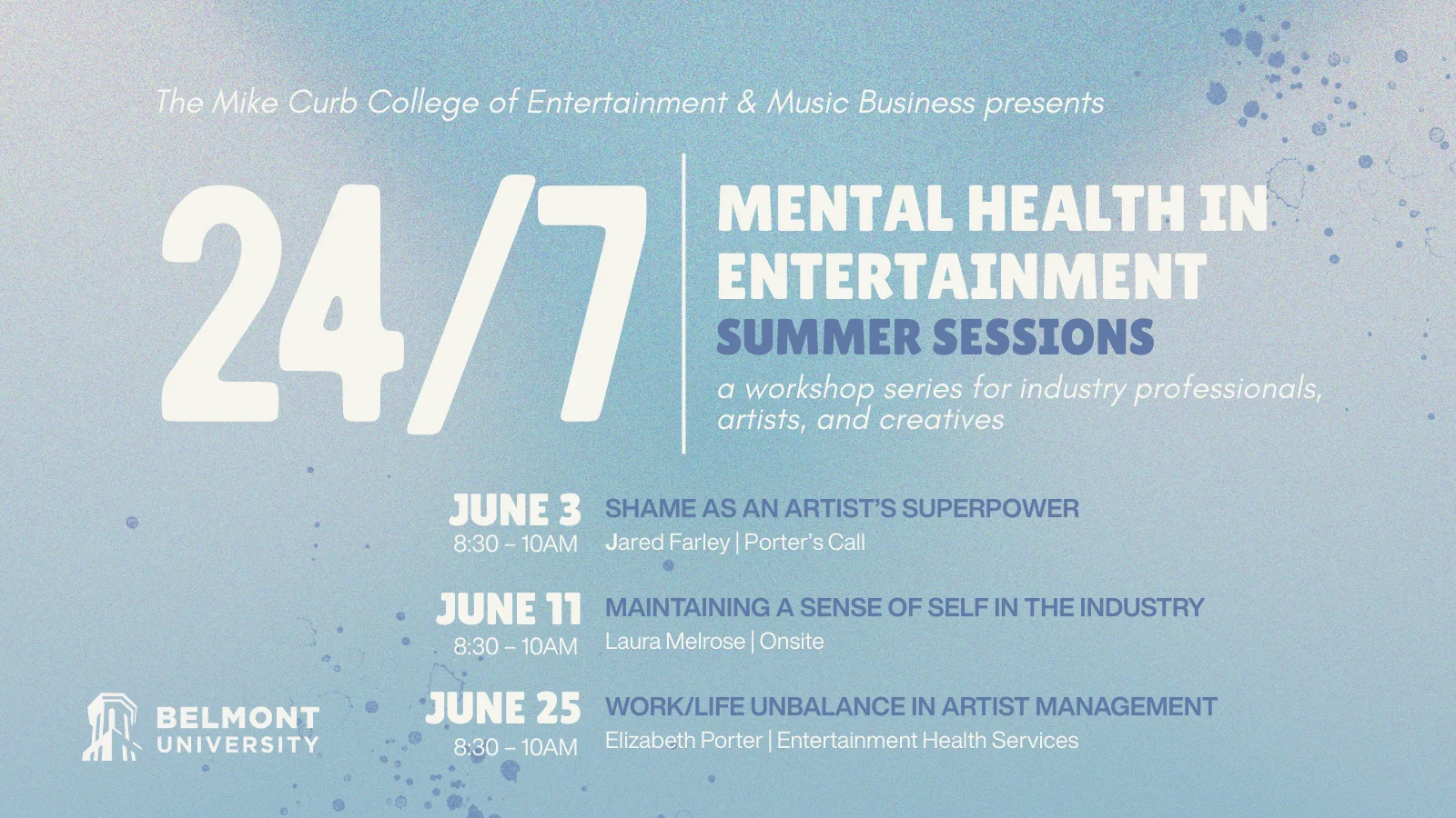 24/7 mental health in entertainment