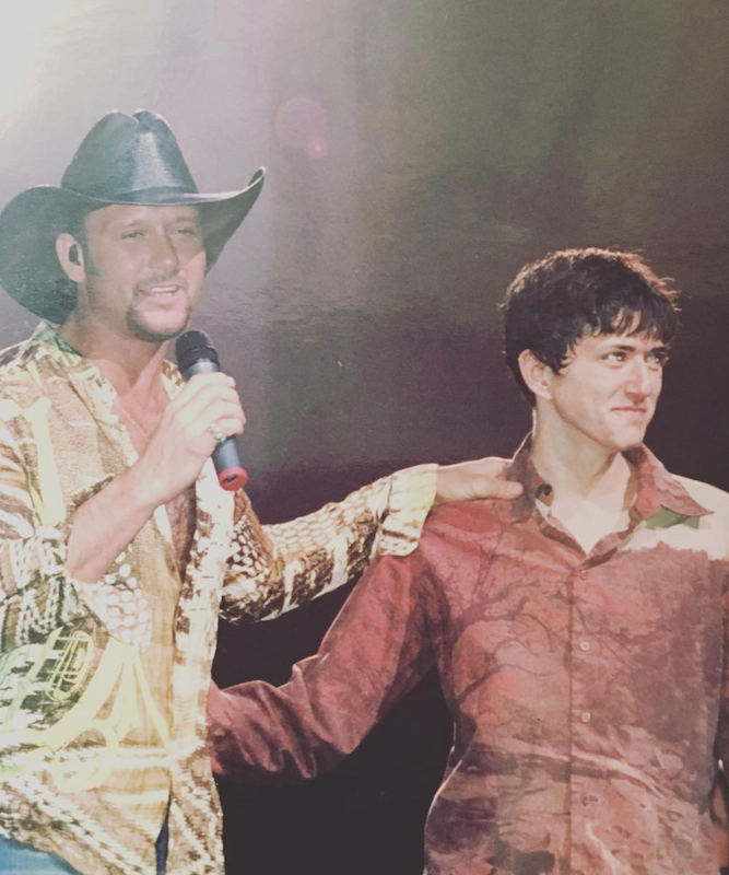 Adam Davis with Tim McGraw