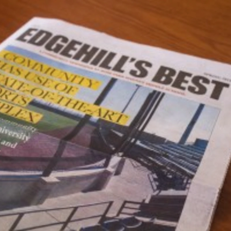 A copy of the Edgehill's Best newspaper