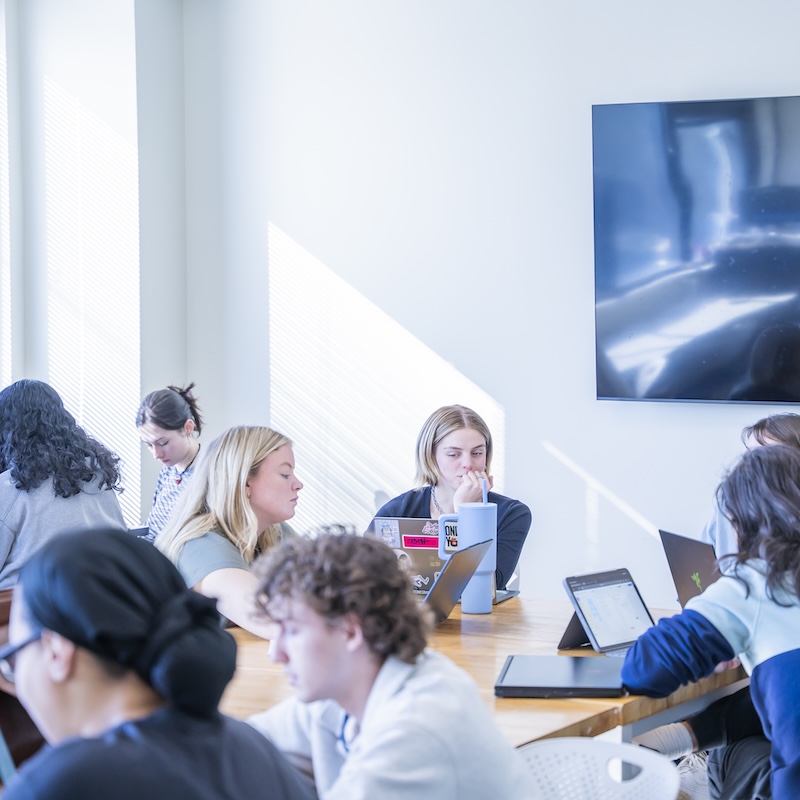Students seated in class