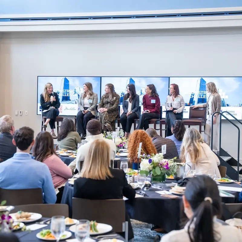 a panel representing each organization selected