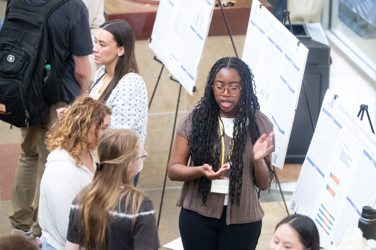 Student presents at SPARK