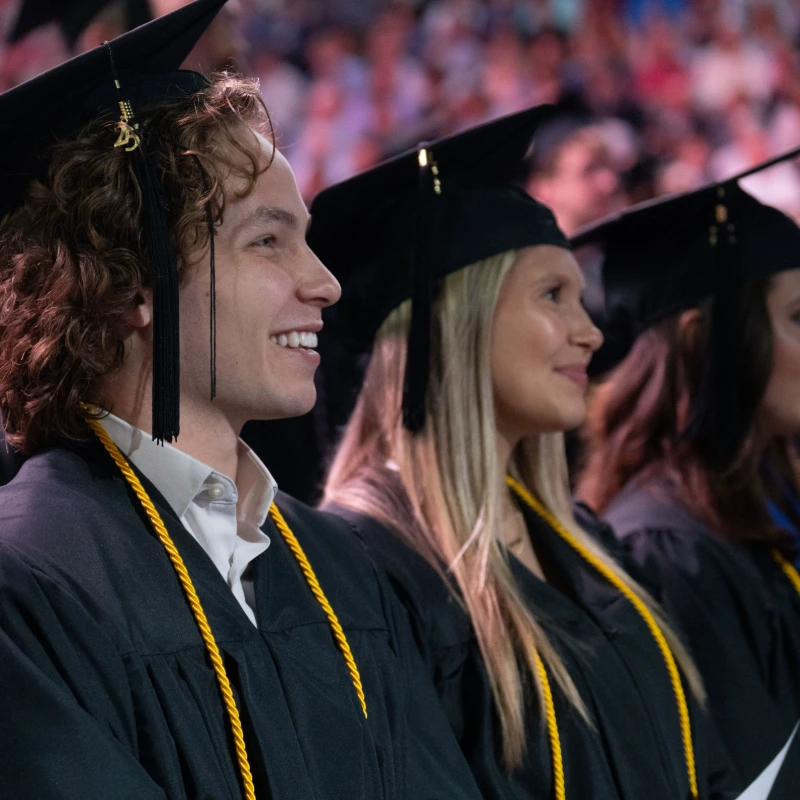 Students at graduation