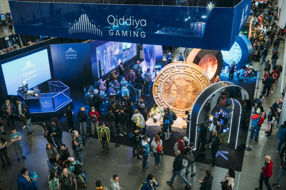 One of Abby's indoor brand activations for Quiddiya gaming