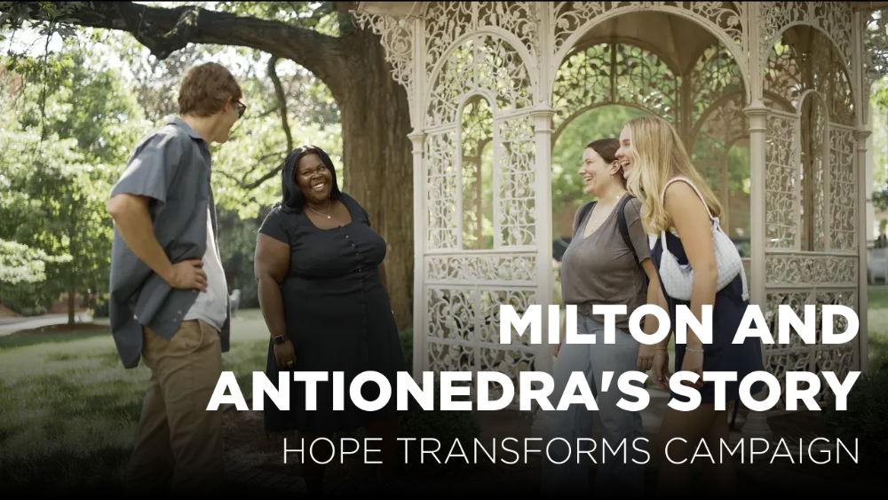 YouTube thumbnail showing smiling students outside