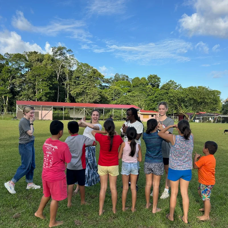 Children playing in Costa Rica