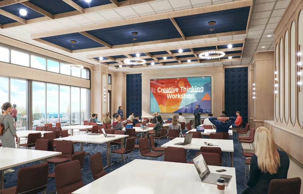 Multifunction room within new Curb College building