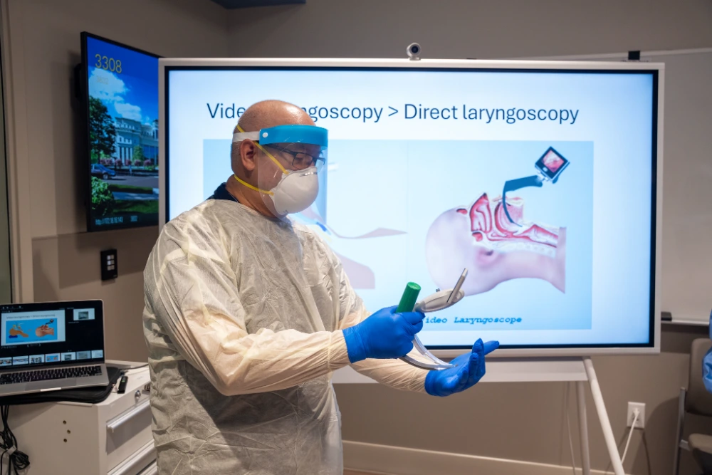 Intubation session 