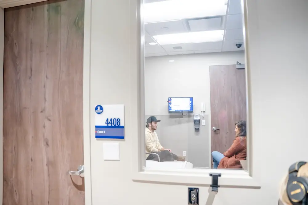 two people in a counseling setting