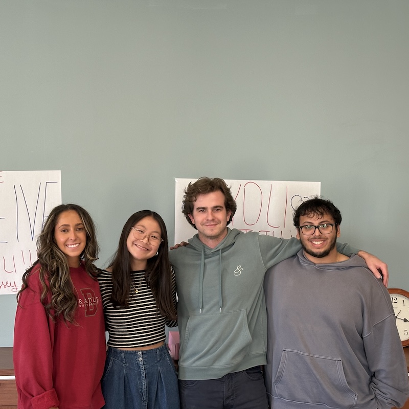 Four students on Belmont's Team for the NIBS Worldwide Case Competition