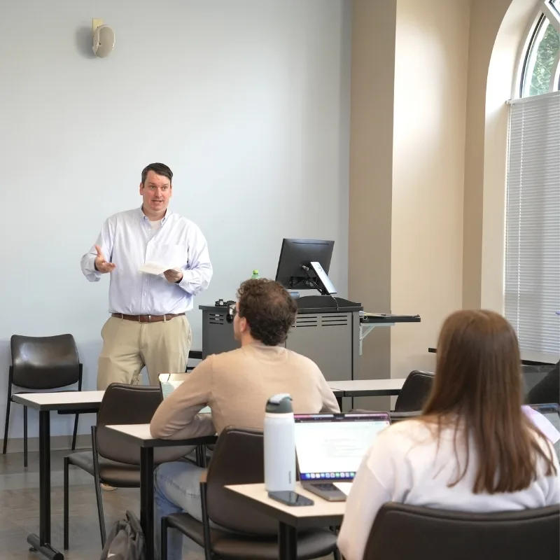 Ted Peetz instructing class