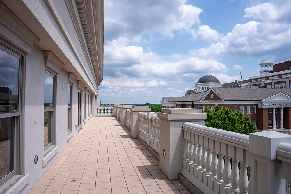 Outside view from the 409 classroom patio