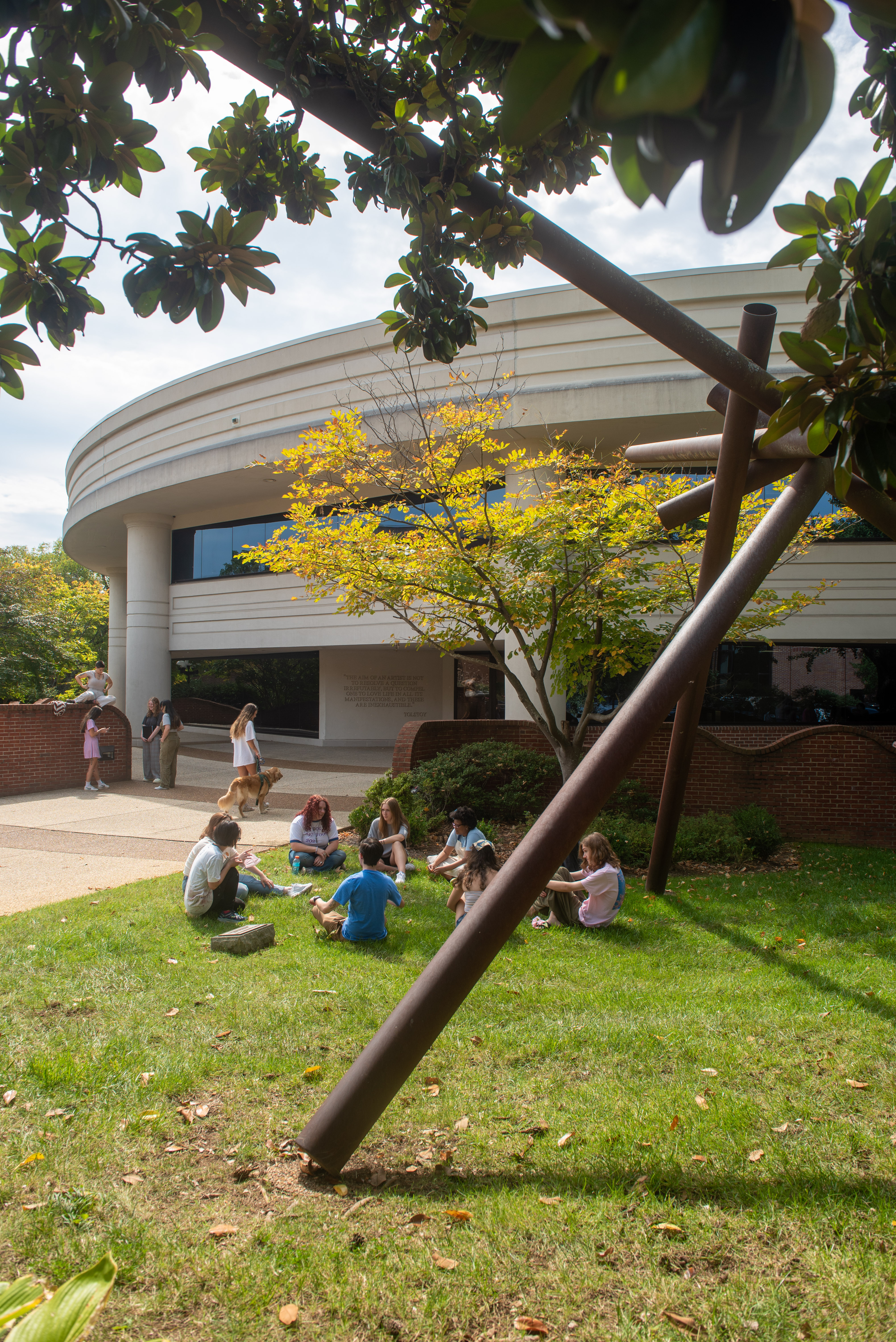 Exterior photo of the Leu Center for the Visual Arts